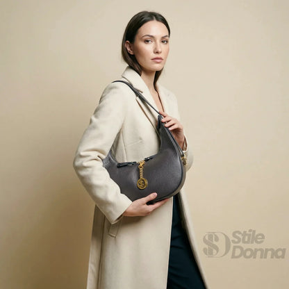 Stile Donna Bags - Elite Borsa Hobo in Vera Pelle