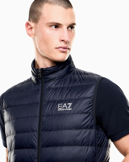 EA7 Emporio Armani Gilet Piumino Uomo Blu Packable Core Identity 8NPQ06 PNGPZ