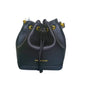 Enrico Coveri Pink and Black Faux Leather Bucket Bag