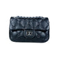Enrico Coveri Faux Leather Bag with Silver Chain Shoulder Strap