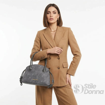 Enrico Coveri Set Borse in Ecopelle Effetto Suede
