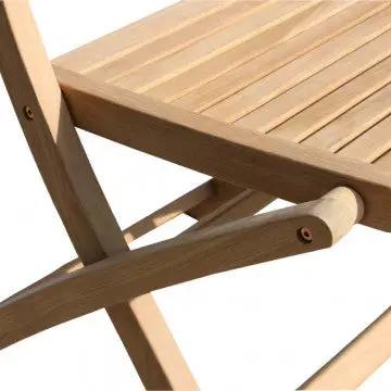 Klappstuhl Mirage aus Teakholz braun Maße: 42 x 51 x 85 cm h
