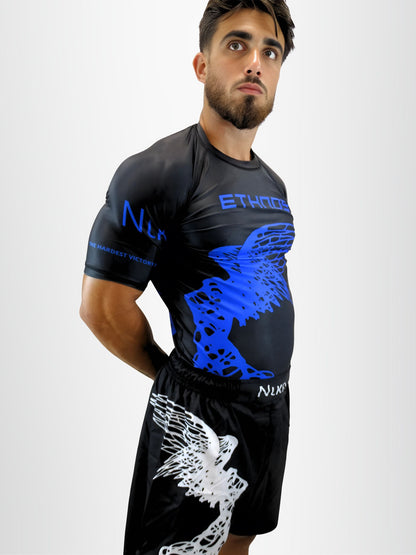 Ethnos Rash Guard Uomo Νικη (Nike) Nero-Blu