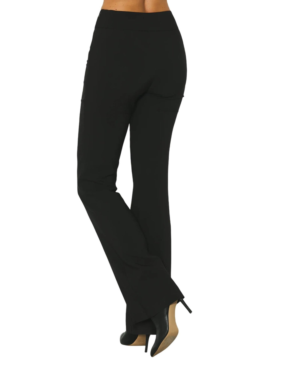 Relish pantaloni flare Balbina vita alta nero