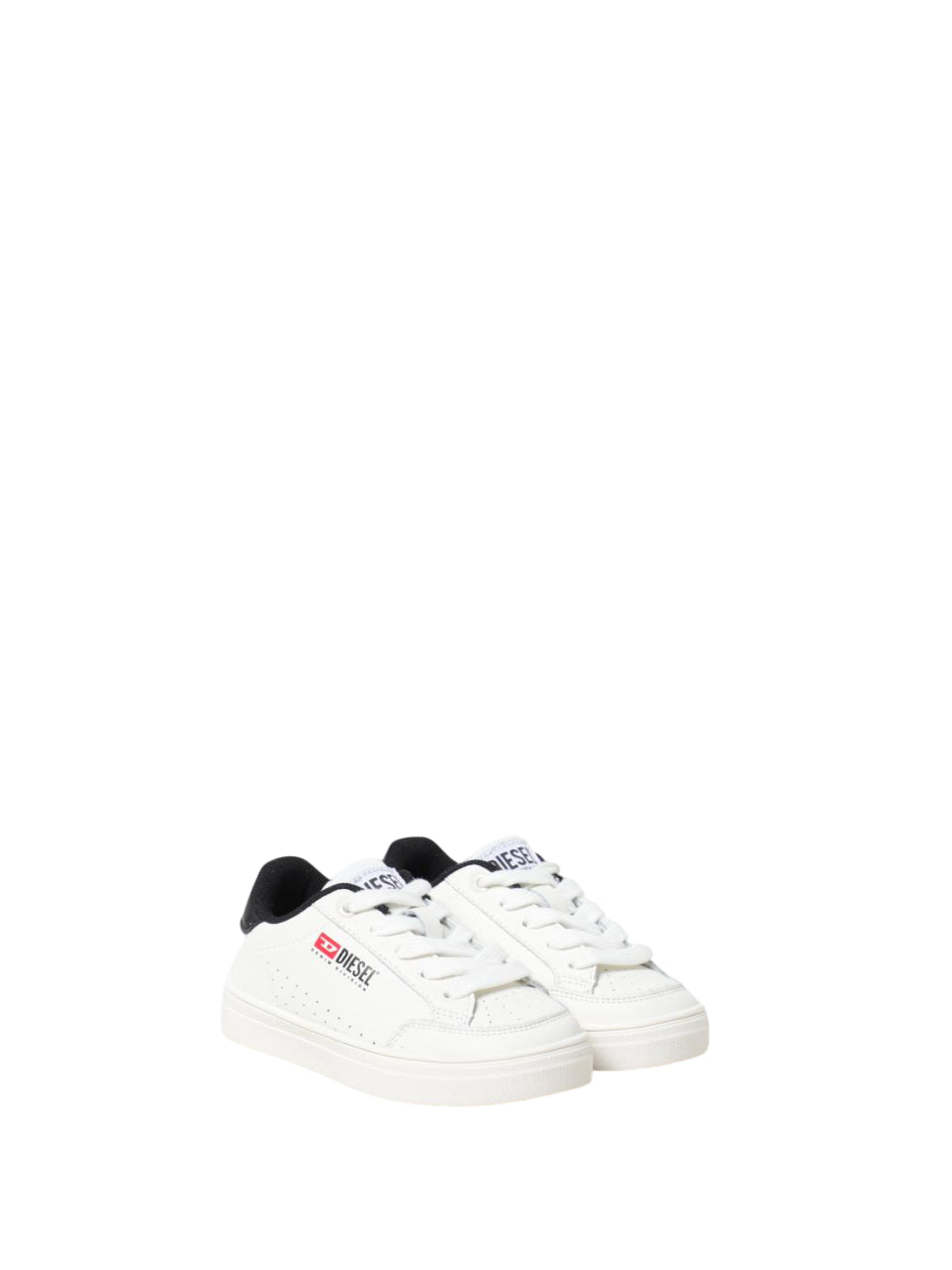 Diesel sneakers in pelle con logo iconico bianco