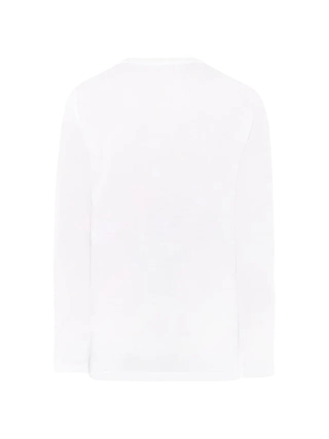 Diesel T-shirt manica lunga Tdrops bianco