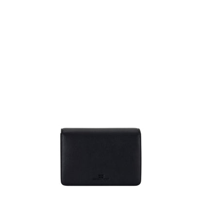 Elisabetta Franchi borsa a tracolla in ecopelle martellata nero