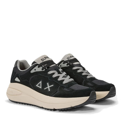 Sun68 men's sneakers Jupiter Suede black