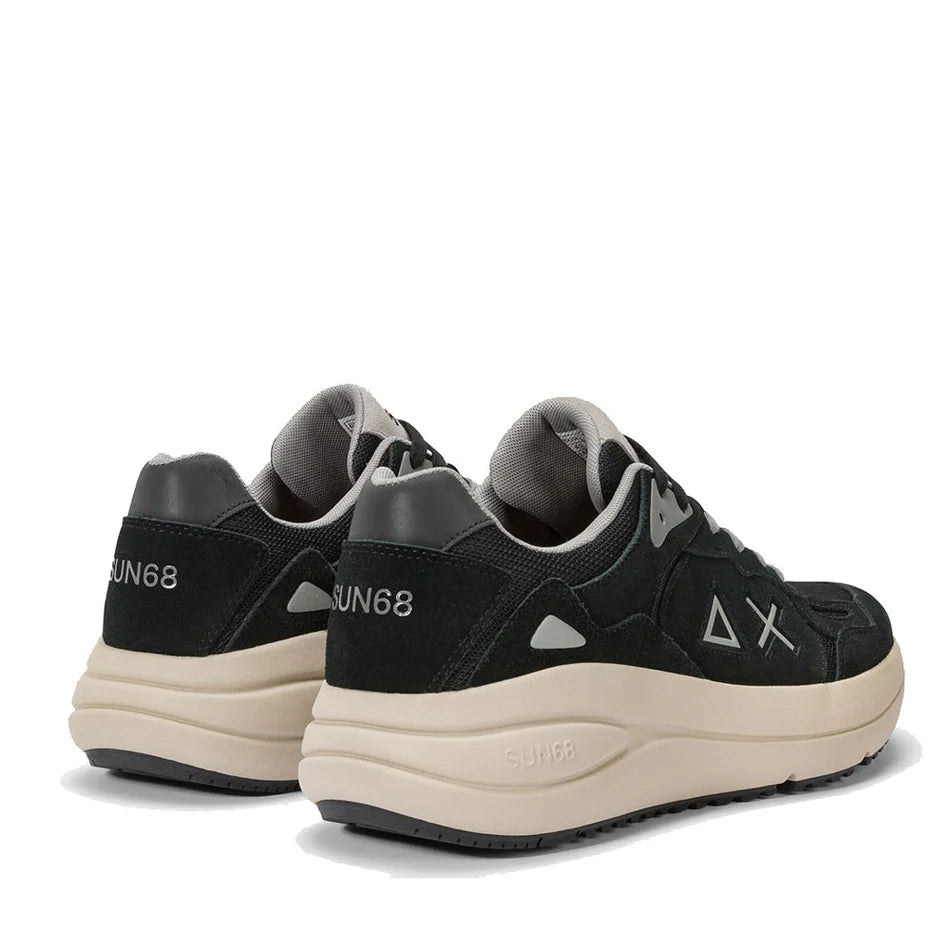 Sun68 men's sneakers Jupiter Suede black