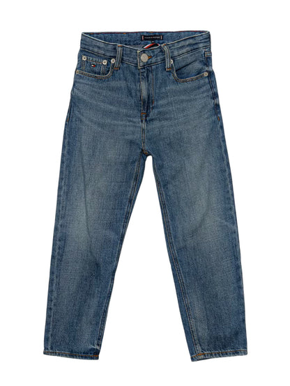 Tommy Hilfiger embroidered logo blue wash kids' jeans