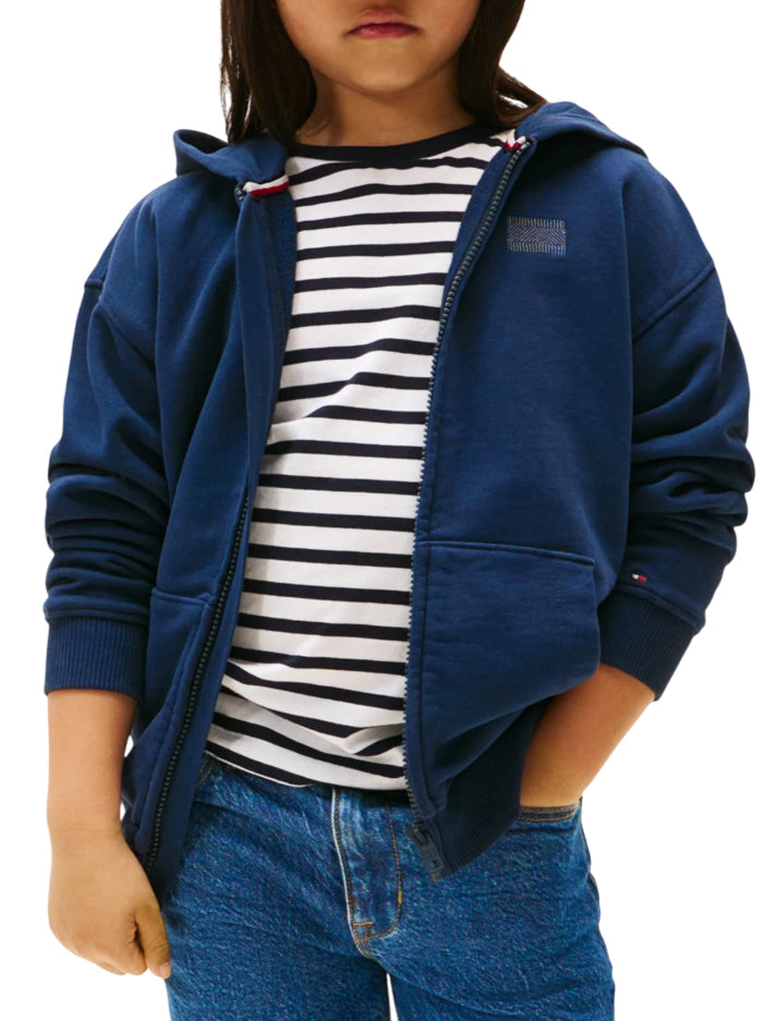 Tommy Hilfiger boys' zip-up hoodie in blue
