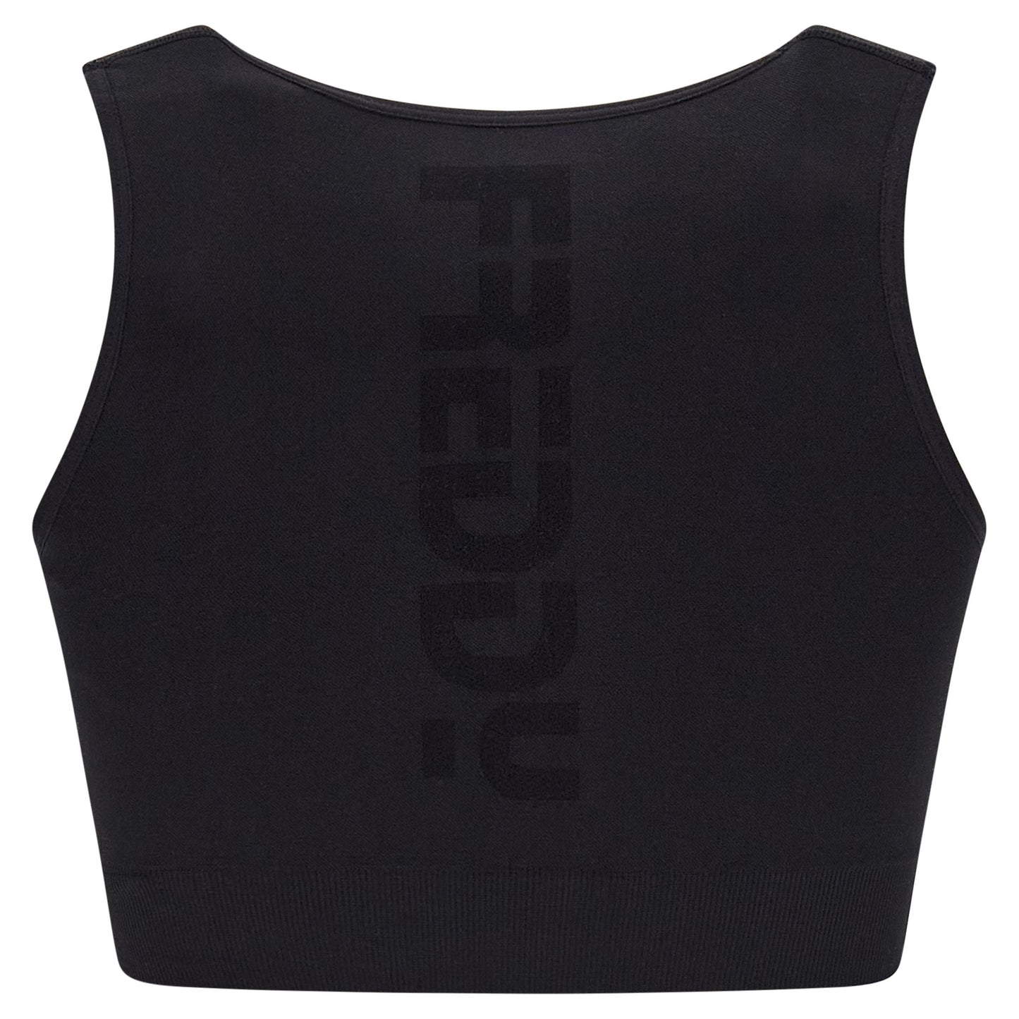 Freddy Top reggiseno sportivo in seamless zip e coppe removibili F2WSFB6N N nero