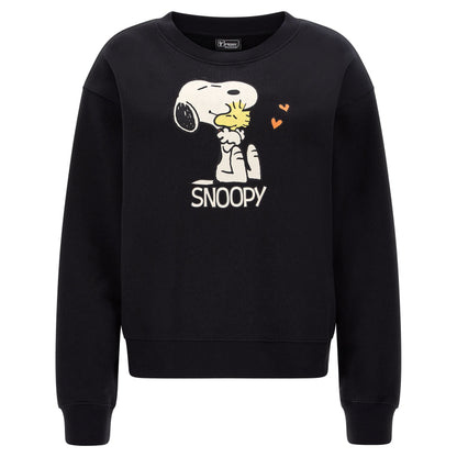 Freddy felpa girocollo da donna Snoopy F3WMCS2-ST1 N nero