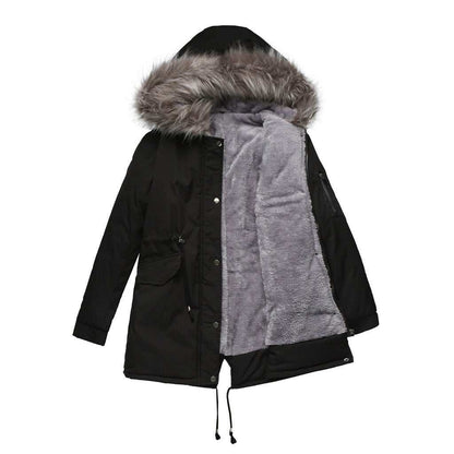Giubbotto Parker donna, imbottito con cappuccio