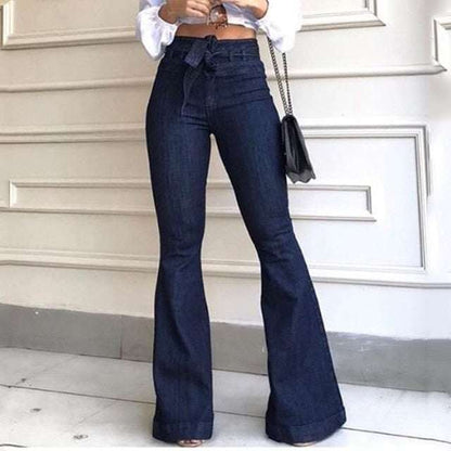 Pantaloni donna a zampa larga Jeans