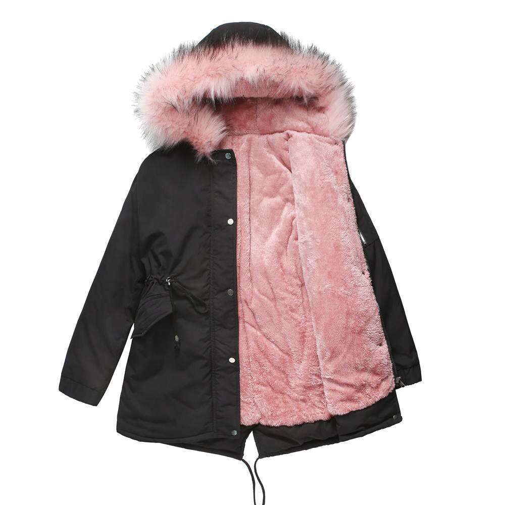Giubbotto Parker donna, imbottito con cappuccio