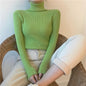 Women's sweater, thick cotton sweater, women's turtleneck sweater