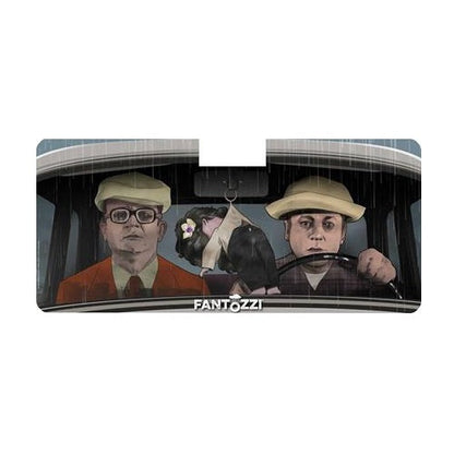 Infinite - Faltbare Auto-Windschutzscheibenabdeckung mit Ugo Fantozzi- und Filini-Motiv