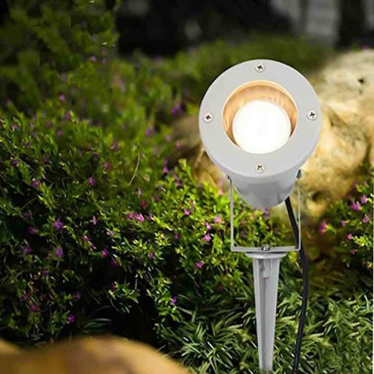 Faretto Giardino Picchetto Parete Esterno Segnapassi Orientabile Led Gu10 Grigio