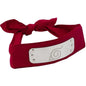 ABYSTYLE NARUTO SHIPPUDEN - KONOHA RED HEADBAND RED COSPLAY COSTUME
