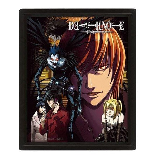 Pyramid - Death Note - Gerahmtes 3D-Wackelbild-Poster im Fate Design