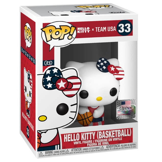 Funko Pop! Hello Kitty – (33) Hello Kitty (Basketball) Sanrio Figur HK 9cm