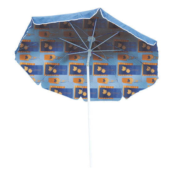 Ombrellone Mare Ø 240 cm - Telo Cotone, Palo Acciaio, Borsa Inclusa