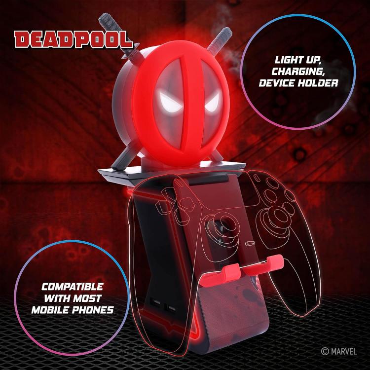 Cable Guys - (Deadpool Icons) Ladestation für Smartphone und Controller