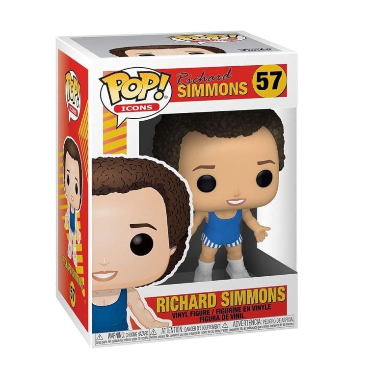 Funko Pop Icons Richard Simmons Spielzeug (57) Richard Simmons Statue Vinylfigur 9 cm