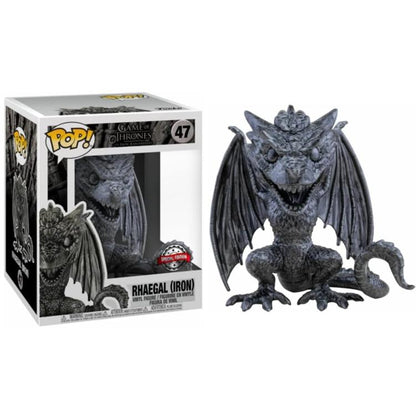Funko Pop Game Of Thrones Trono Di Spade – (47) Rhaegal Iron Special Figur 15cm