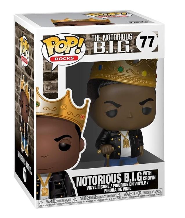 Funko Pop! Rocks – (77) Notorious B.I.G Crown Biggie – Vinyl Figur 9cm