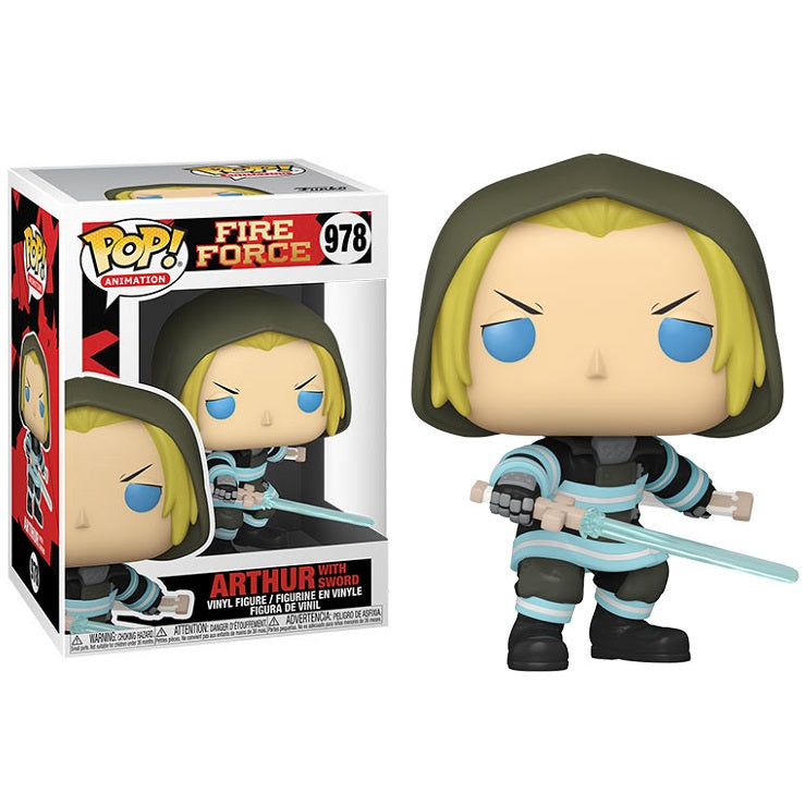 Funko Pop! Animation Fire Force – (978) Arthur mit Schwert Figur Anime 9 cm