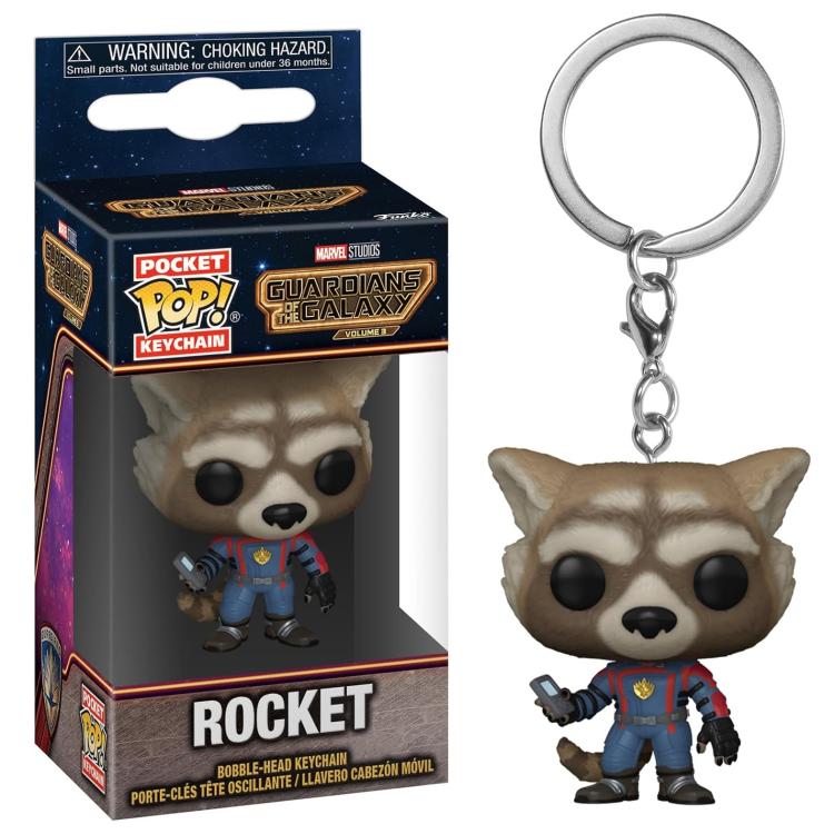 Funko Pop ! Keychain Marvel Guardians Of The Galaxy - (Rocket) Vinyl Schlüsselanhänger