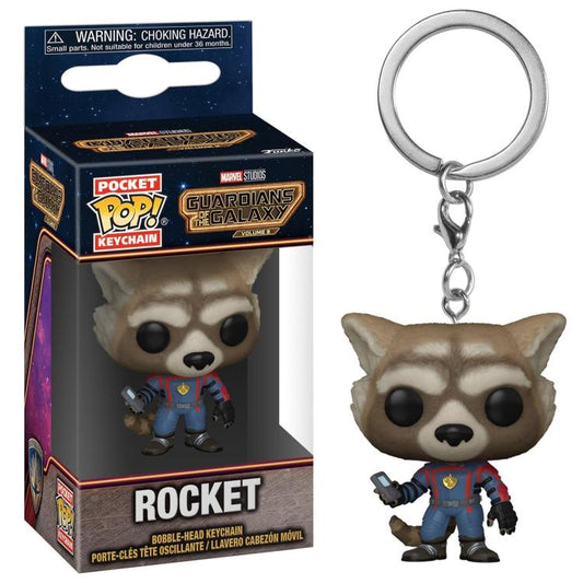 Funko Pop ! Keychain Marvel Guardians Of The Galaxy - (Rocket) Vinyl Schlüsselanhänger
