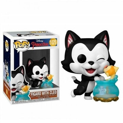Funko Pop ! Disney Pinocchio - (1025) Figaro With Cleo Figure Gattino Pesciolino