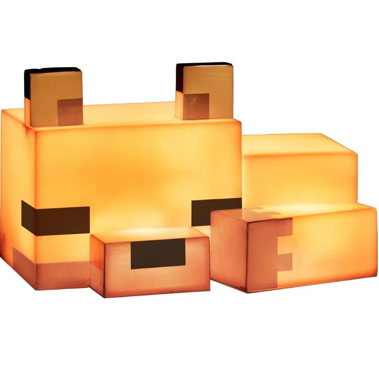 Paladone Lampe Minecraft Fuchs – AAA-Batteriebetriebenes LED-Nachtlicht