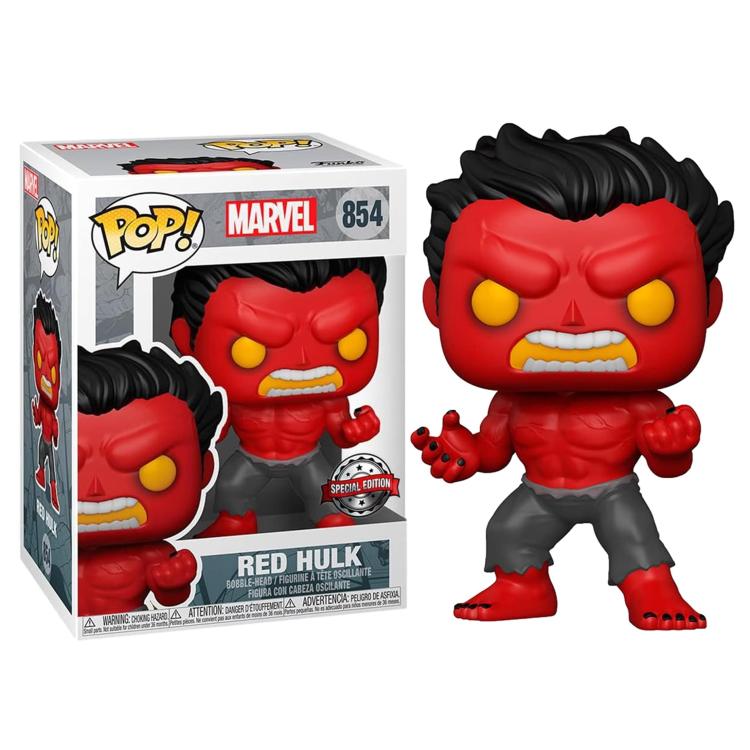 Funko Pop Marvel – (854) Red Hulk – Vinyl Figur Special Edition 9 cm