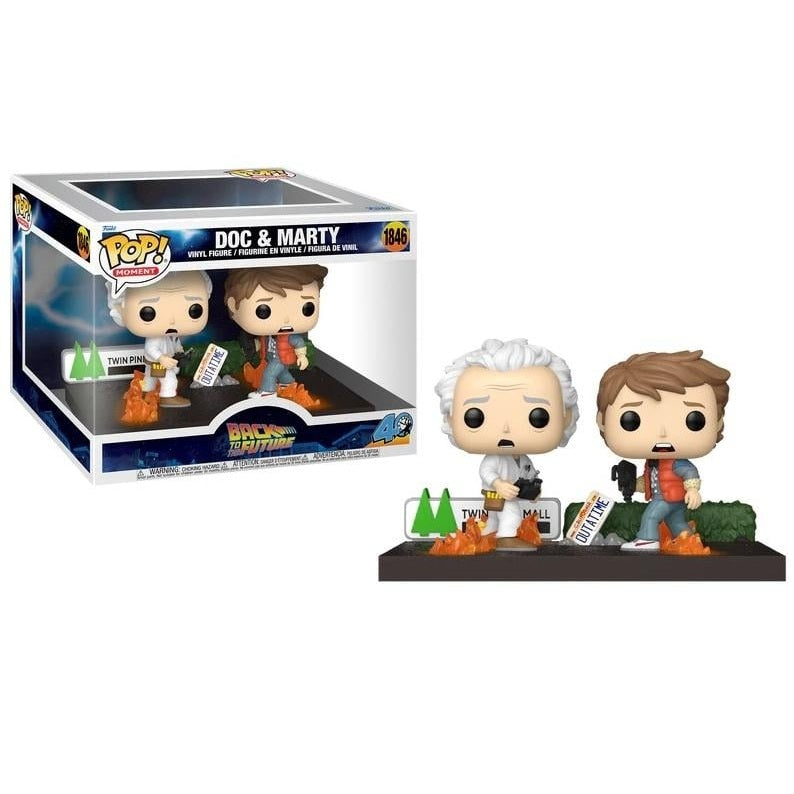 Funko Pop! Moments Zurück in die Zukunft – (1846) Doc & Marty 2 Figuren