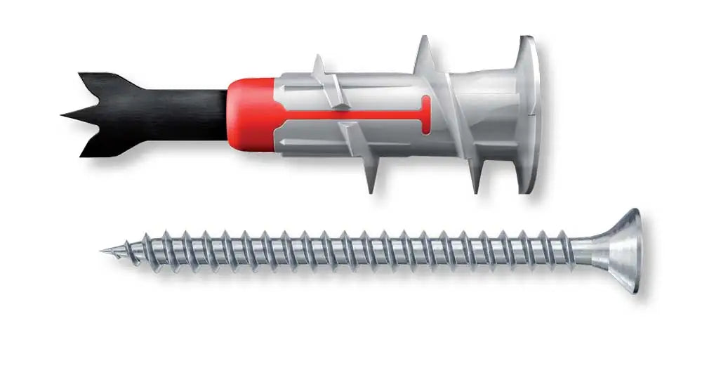 Gipskartondübel 'DUOBLADE S' mit Schraube 44 mm - 20 Stück Packung