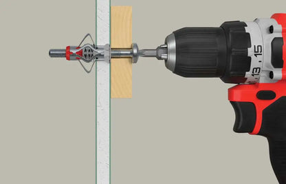 Tassello Fischer DuoHM M6x55 mm con Vite per Cartongesso – Ø12 mm