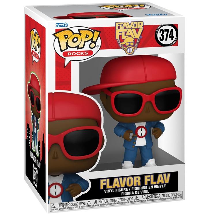 Funko Pop ! Rocks - (374) Flavor Flav Vinyl Figur 9cm Rapper Sänger