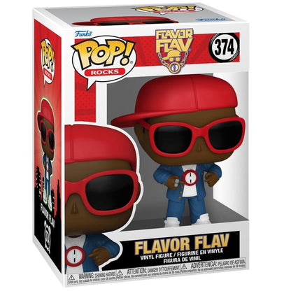 Funko Pop ! Rocks - (374) Flavor Flav Vinyl Figur 9cm Rapper Sänger