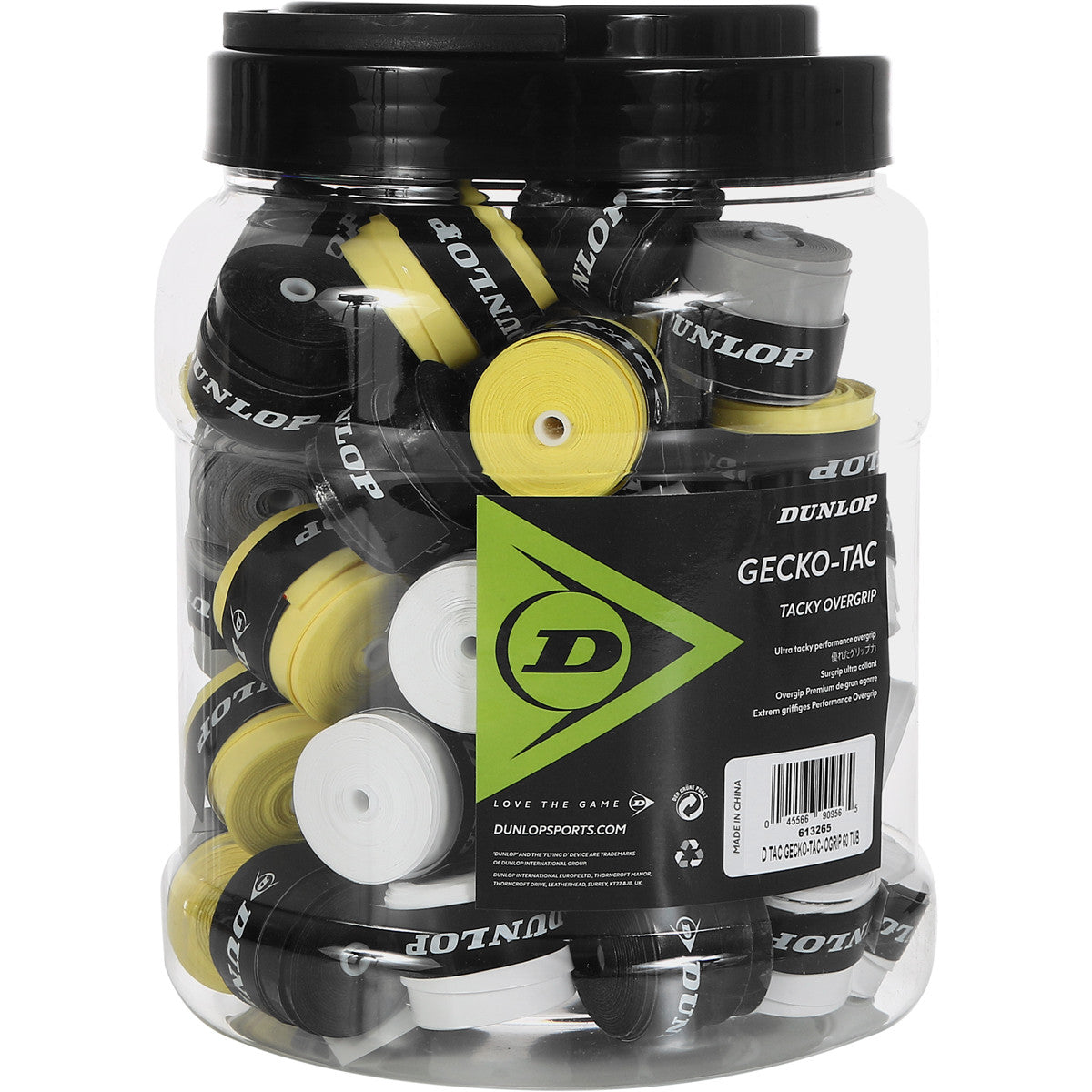 Dunlop Overgrip Gecko-Tac Tennis Padel Assortito 10369621 – Conf. 60 Pezzi