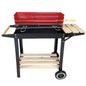 CHARCOAL BBQ BARBECUE WOOD GRILL GARDEN WHEELS ADJUSTABLE GRATE