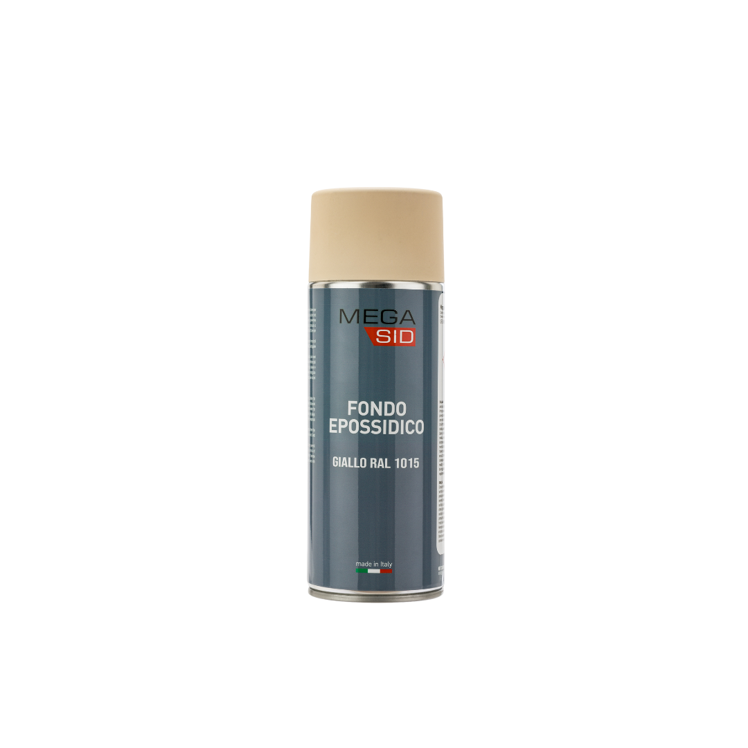 MEGASID Bomboletta Spray Primer Fondo Epossidico Bianco, Nero e Grigio 400ml