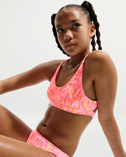 Nike Bikini Lace Up Ragazza Rosa NESSF743GP-663