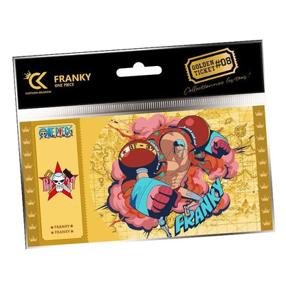 CARTOON KINGDOM - GOLDEN TICKET: ONE PIECE (FRANKY) #08 SAMMLERTICKET