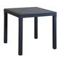 Dallas 80 x 80 Table with Molded Plastic Frame and Wicker Finish