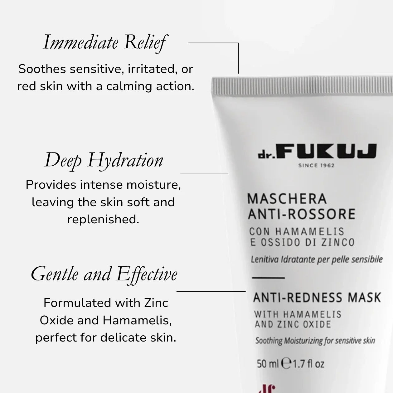 Maschera Antirossore Lenitiva