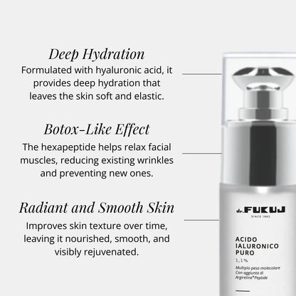 Acido Ialuronico 1,1% + Peptide Argireline®